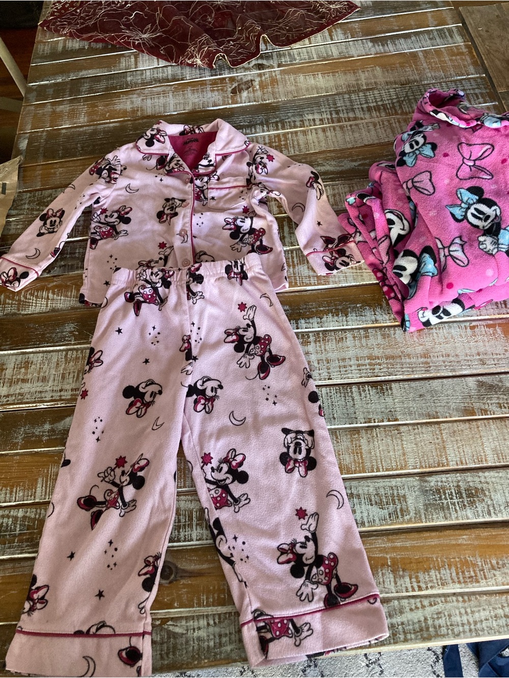 Disney Pink Minnie Mouse Pajama Set